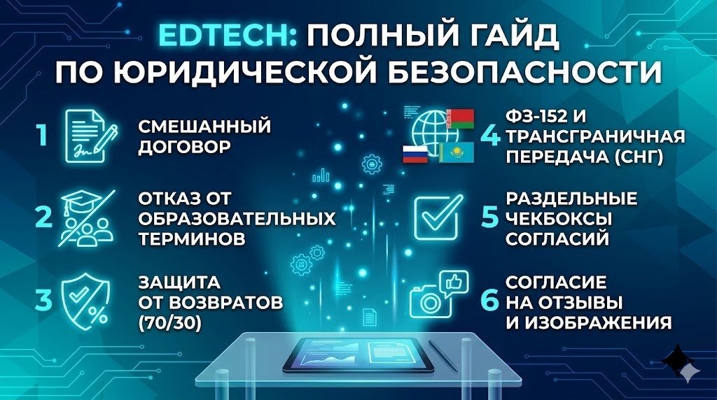 Юридическое проектирование EdTech: как правильно упаковать онлайн-продукт и настроить комплаенс в 2026 году